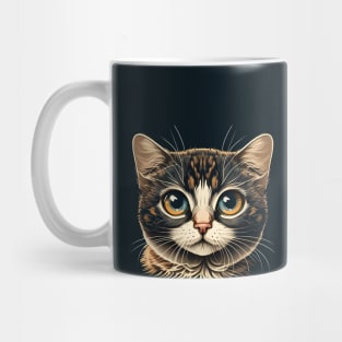 Happy Cat Kitten Lover, Cute Cat Face Mug